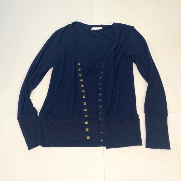 Zenana Outfitters Tops - 9. ⭐️Zenana Women's Navy Cardigan with Gold Buttons Accents🍁